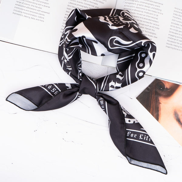 Midnight Rebel Skull Scarf