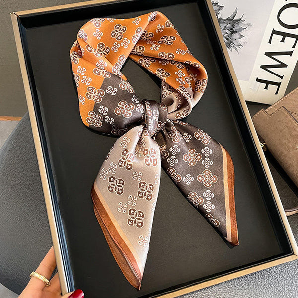 Cocoa Chic Satin Scarf