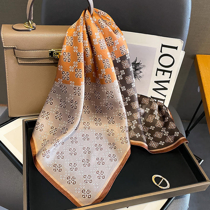 Cocoa Chic Satin Scarf