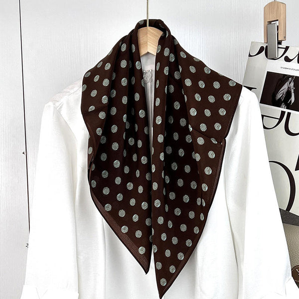 Coffee Crush Polka Scarf