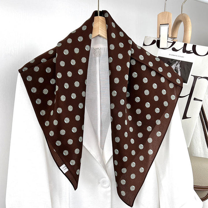 Coffee Crush Polka Scarf