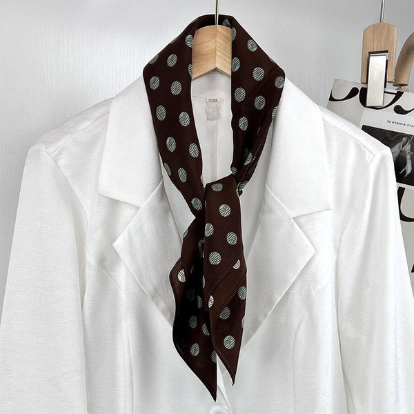 Coffee Crush Polka Scarf