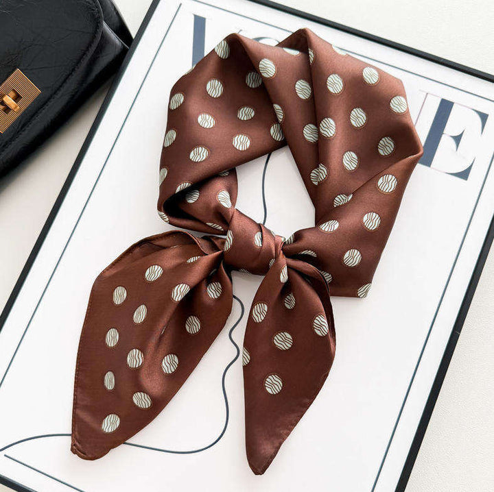Coffee Crush Polka Scarf