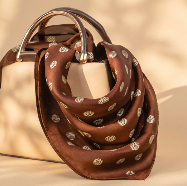 Coffee Crush Polka Scarf