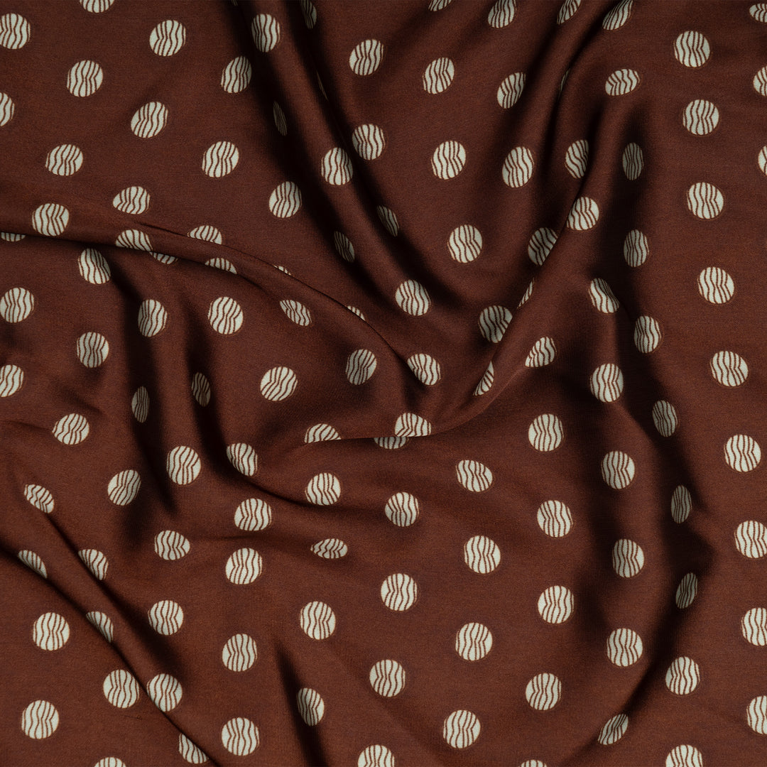 Coffee Crush Polka Scarf
