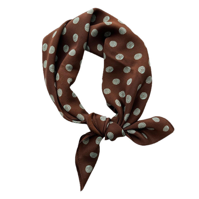 Coffee Crush Polka Scarf