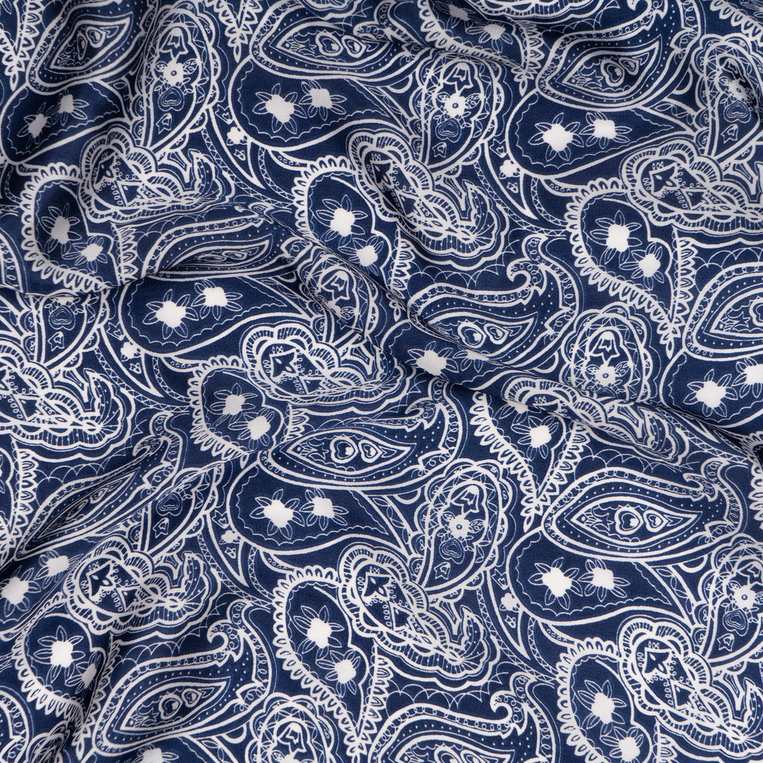 Moonlit Paisley Scarf