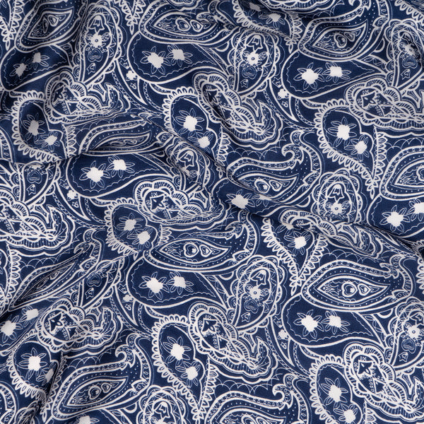 Moonlit Paisley Scarf
