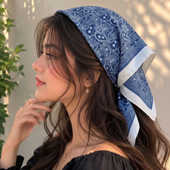 Moonlit Paisley Scarf