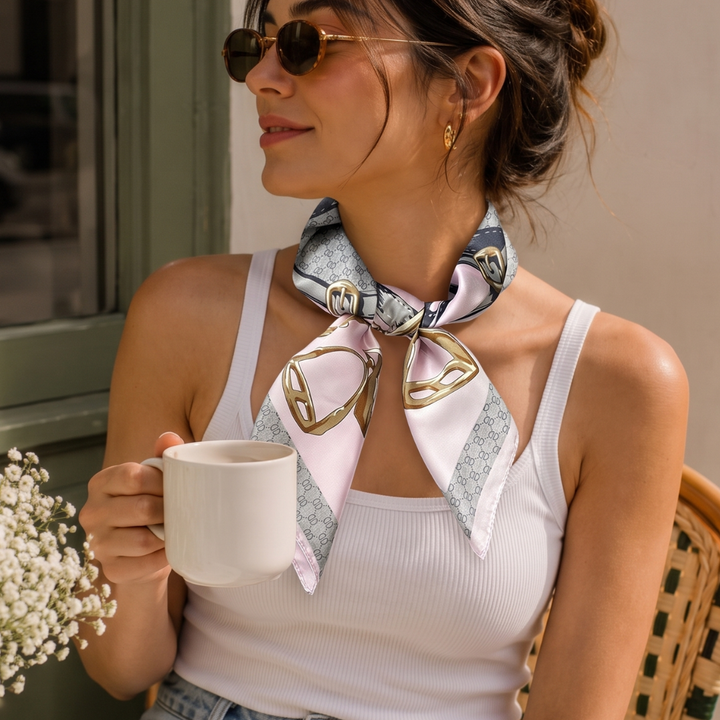 Ivory Bloom Scarf