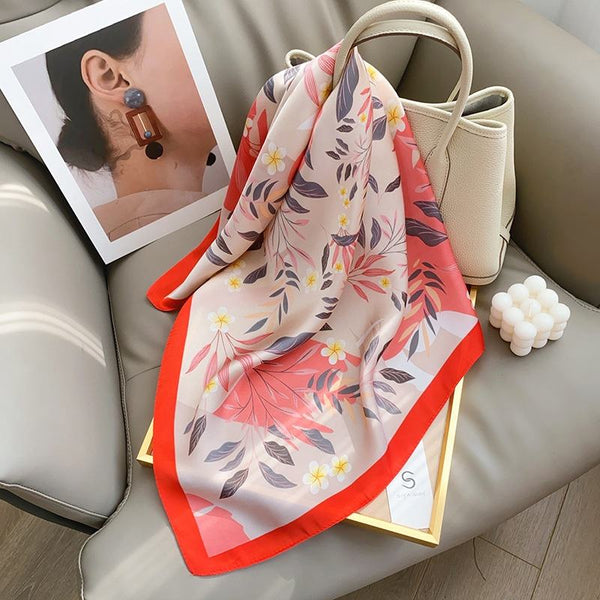 Blush Bloom Meadow Scarf - Dark Pink