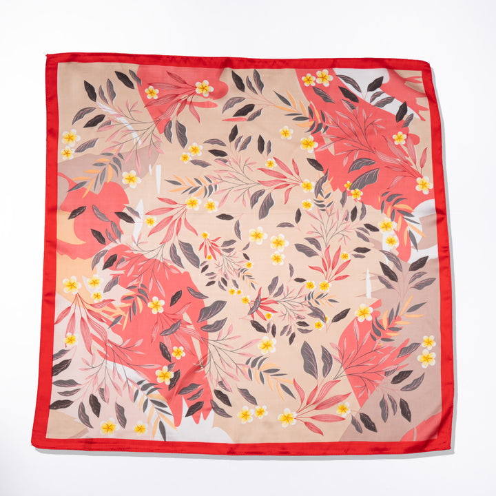 Blush Bloom Meadow Scarf - Dark Pink