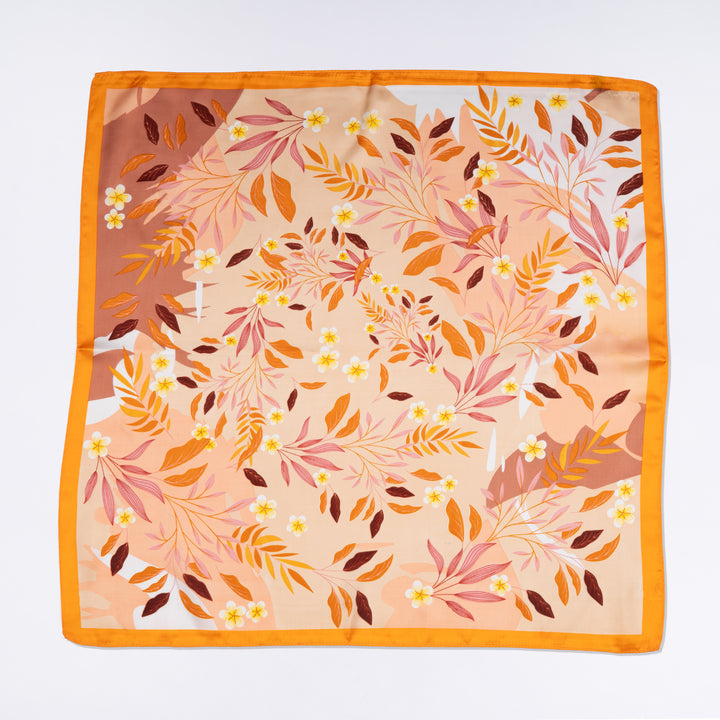 Blush Bloom Meadow Scarf - Orange