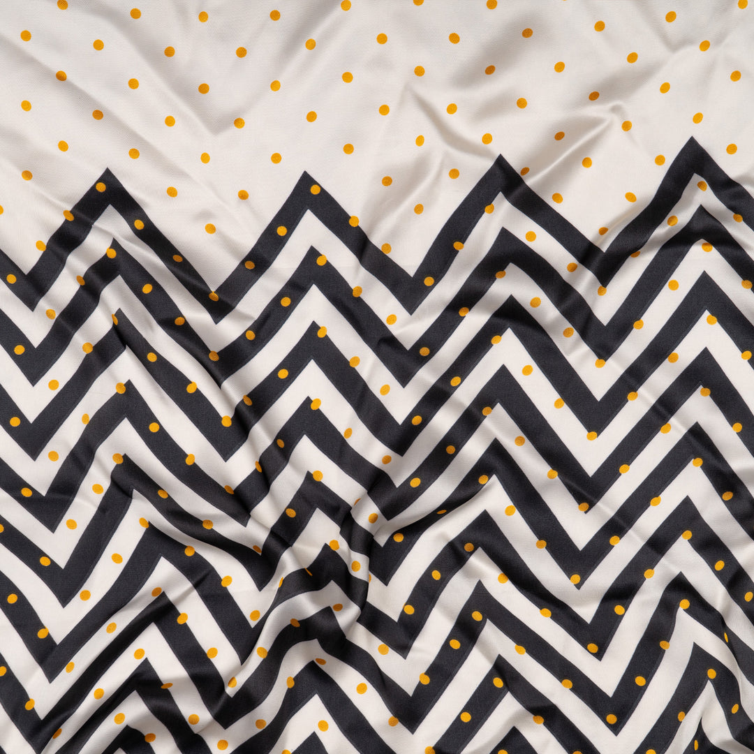 Golden Dot Chevron Scarf