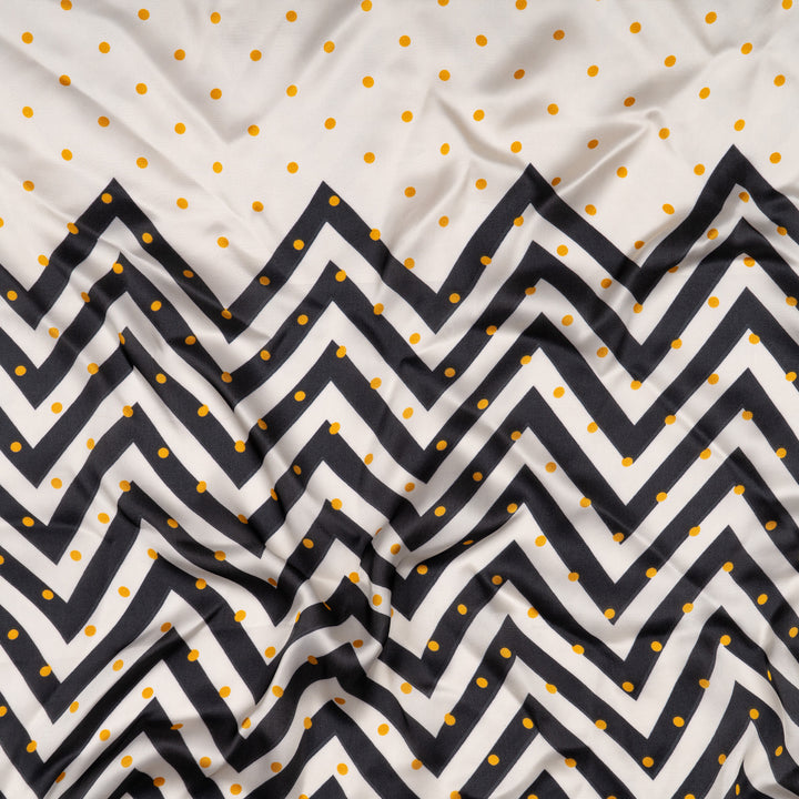 Golden Dot Chevron Scarf