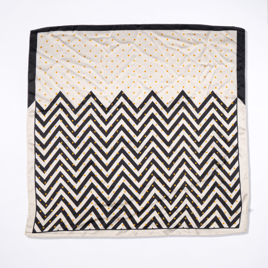 Golden Dot Chevron Scarf