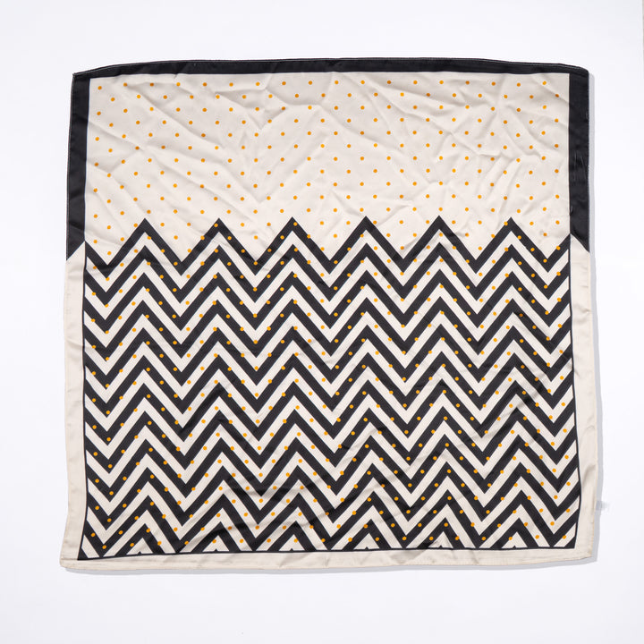Golden Dot Chevron Scarf