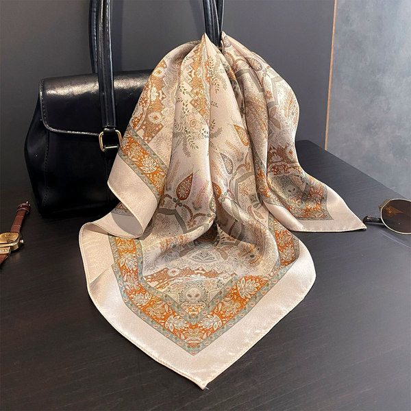 Ivory Paisley Scarf