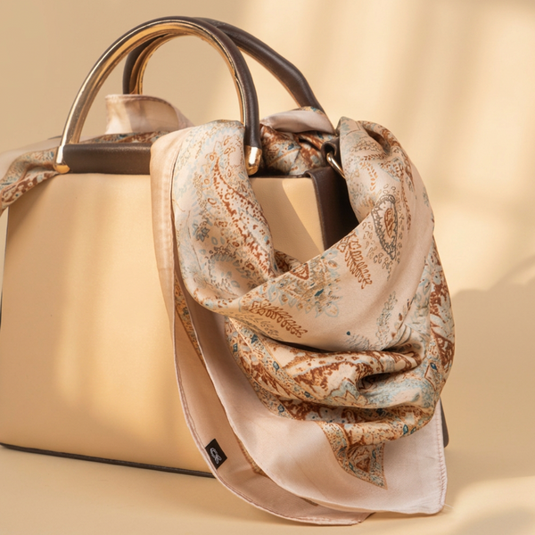 Ivory Paisley Scarf
