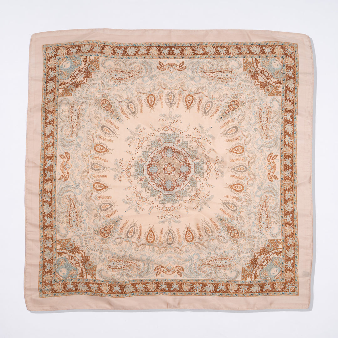 Ivory Paisley Scarf