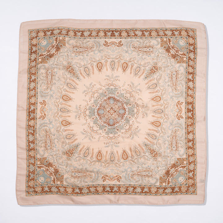 Ivory Paisley Scarf