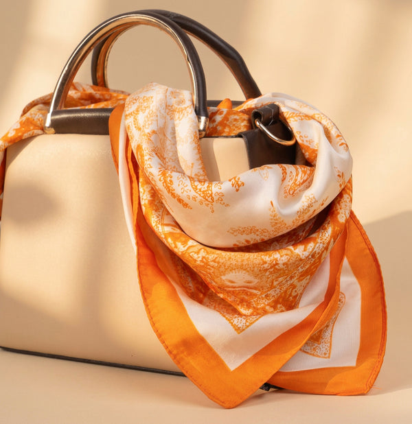 Orange Paisley Scarf