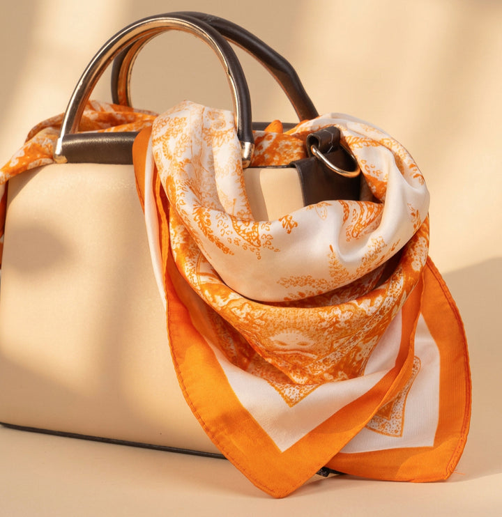 Orange Paisley Scarf