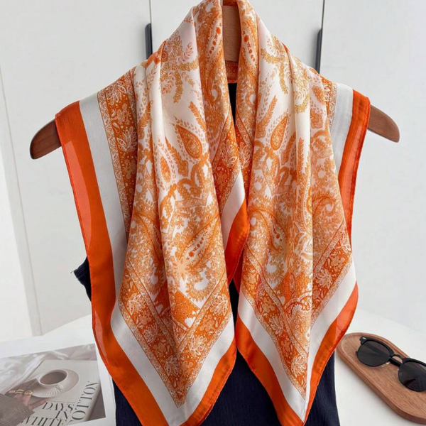 Golden Paisley Scarf
