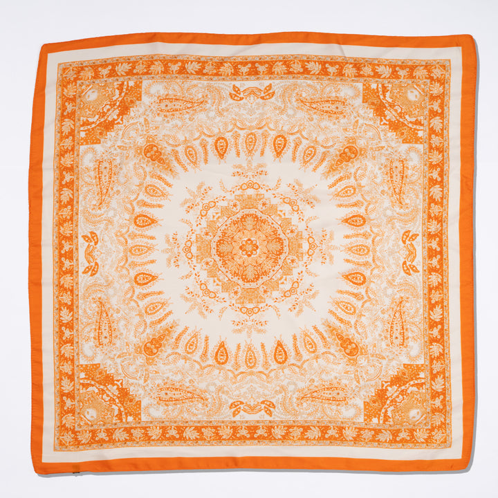 Orange Paisley Scarf