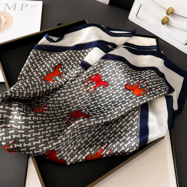 Equestrian Chic Satin Scarf | Salty