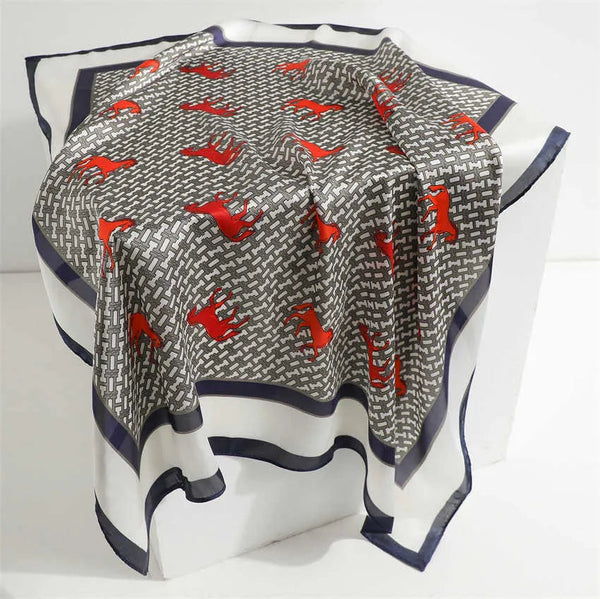 Equestrian Chic Satin Scarf