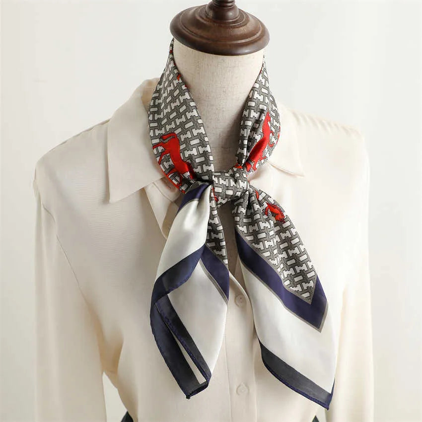 Equestrian Chic Satin Scarf | Salty