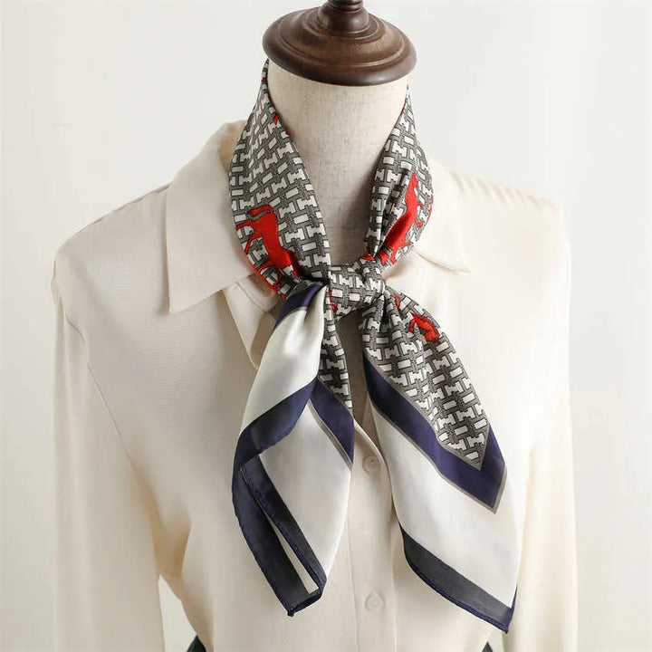 Equestrian Chic Satin Scarf | Salty
