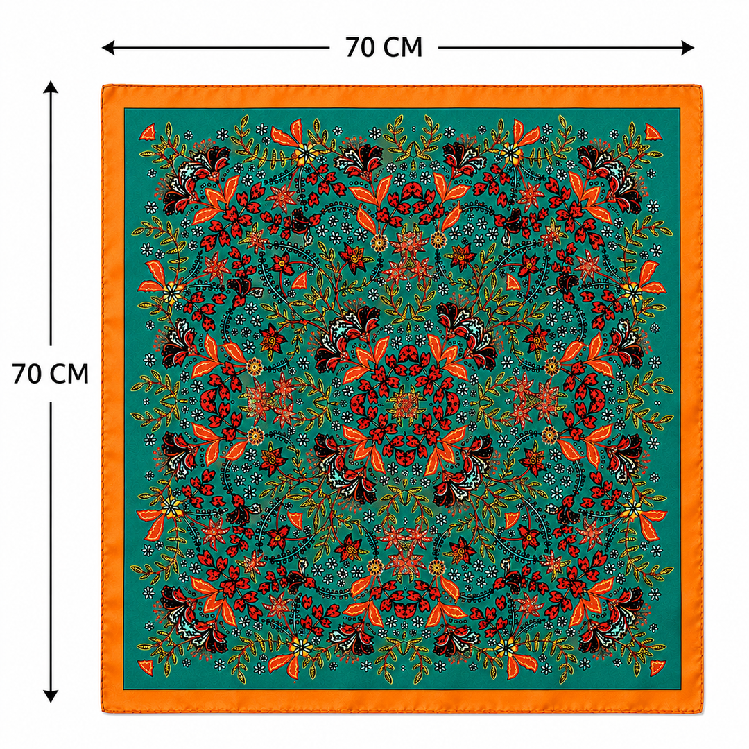 Rangrez Floral Statement Scarf