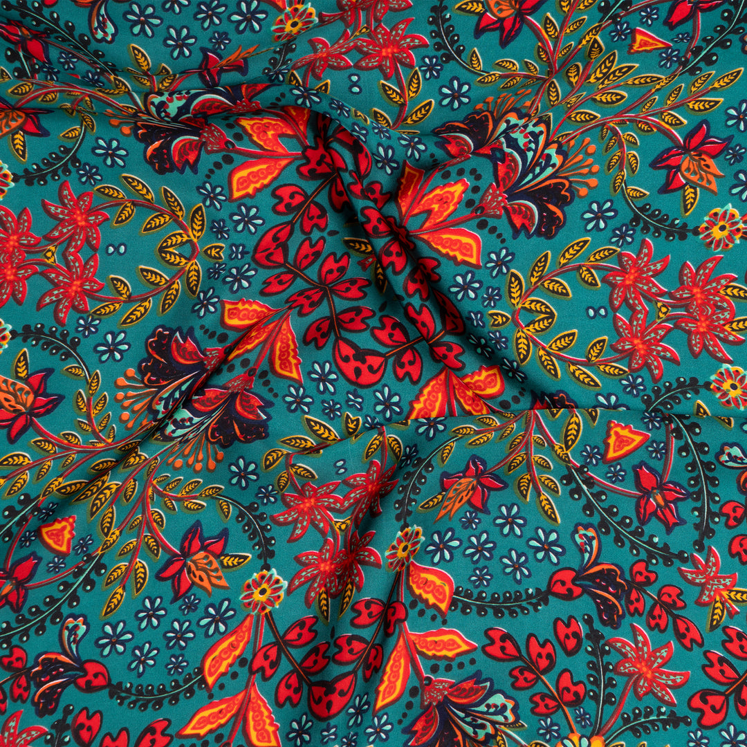 Rangrez Floral Statement Scarf