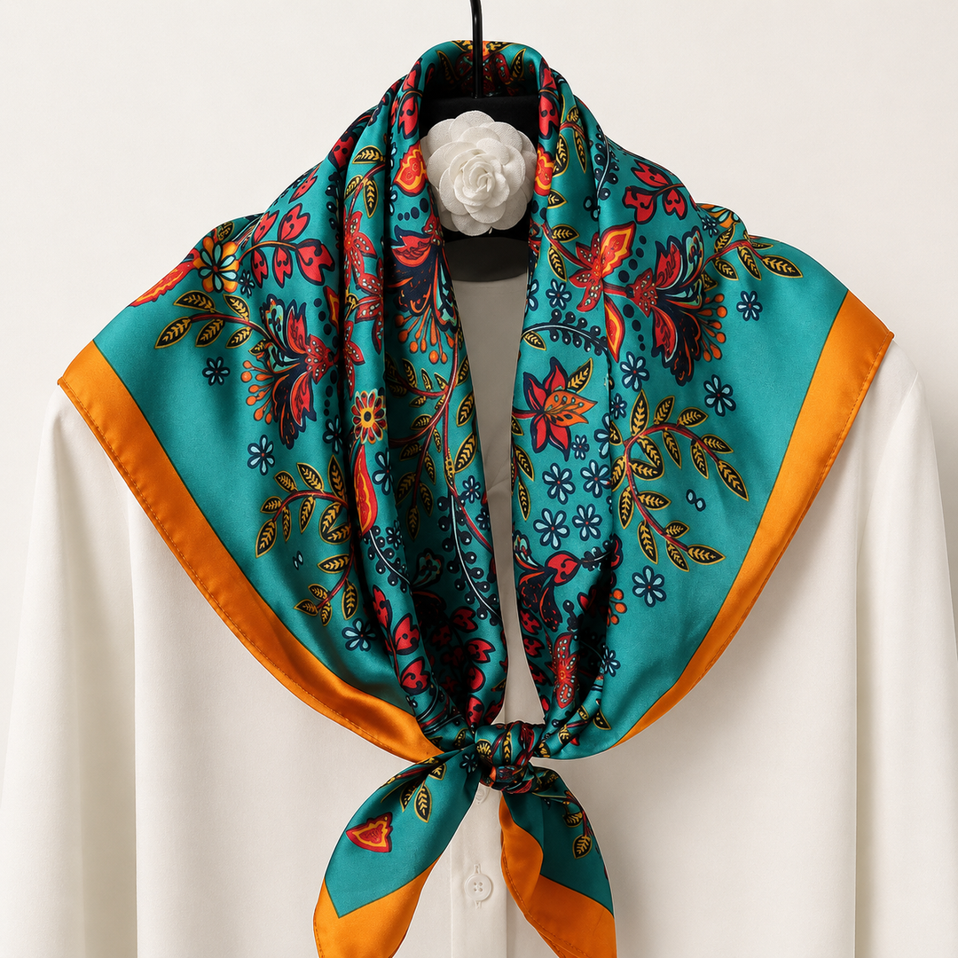 Rangrez Floral Statement Scarf