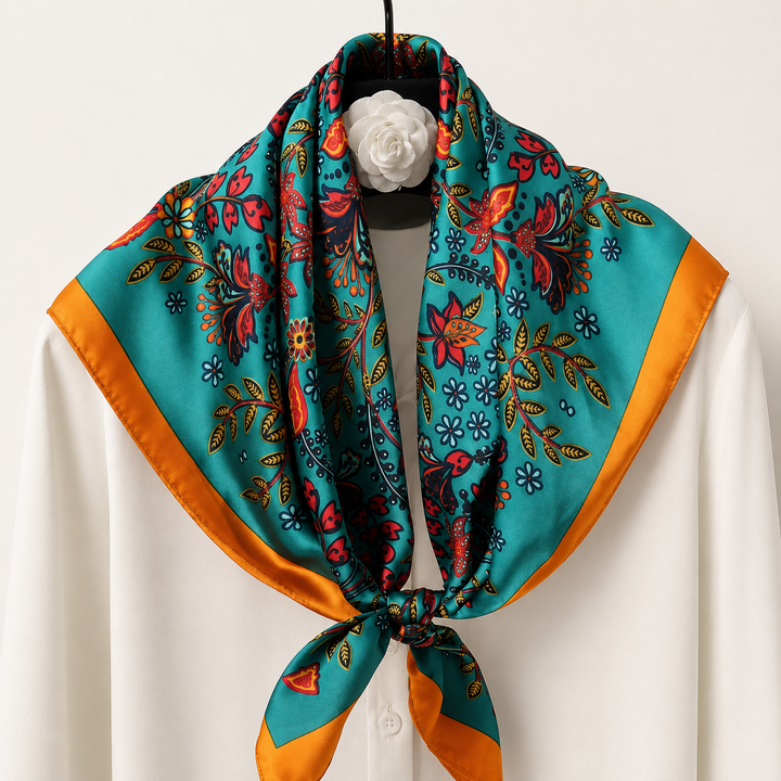 Rangrez Floral Statement Scarf