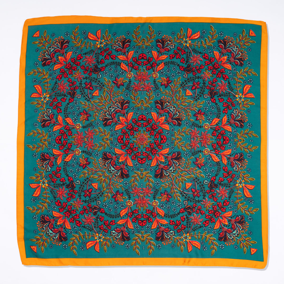 Rangrez Floral Statement Scarf