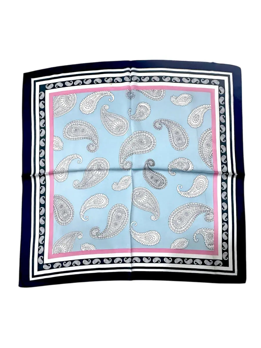 Blue Mist Paisley Designer Scarf