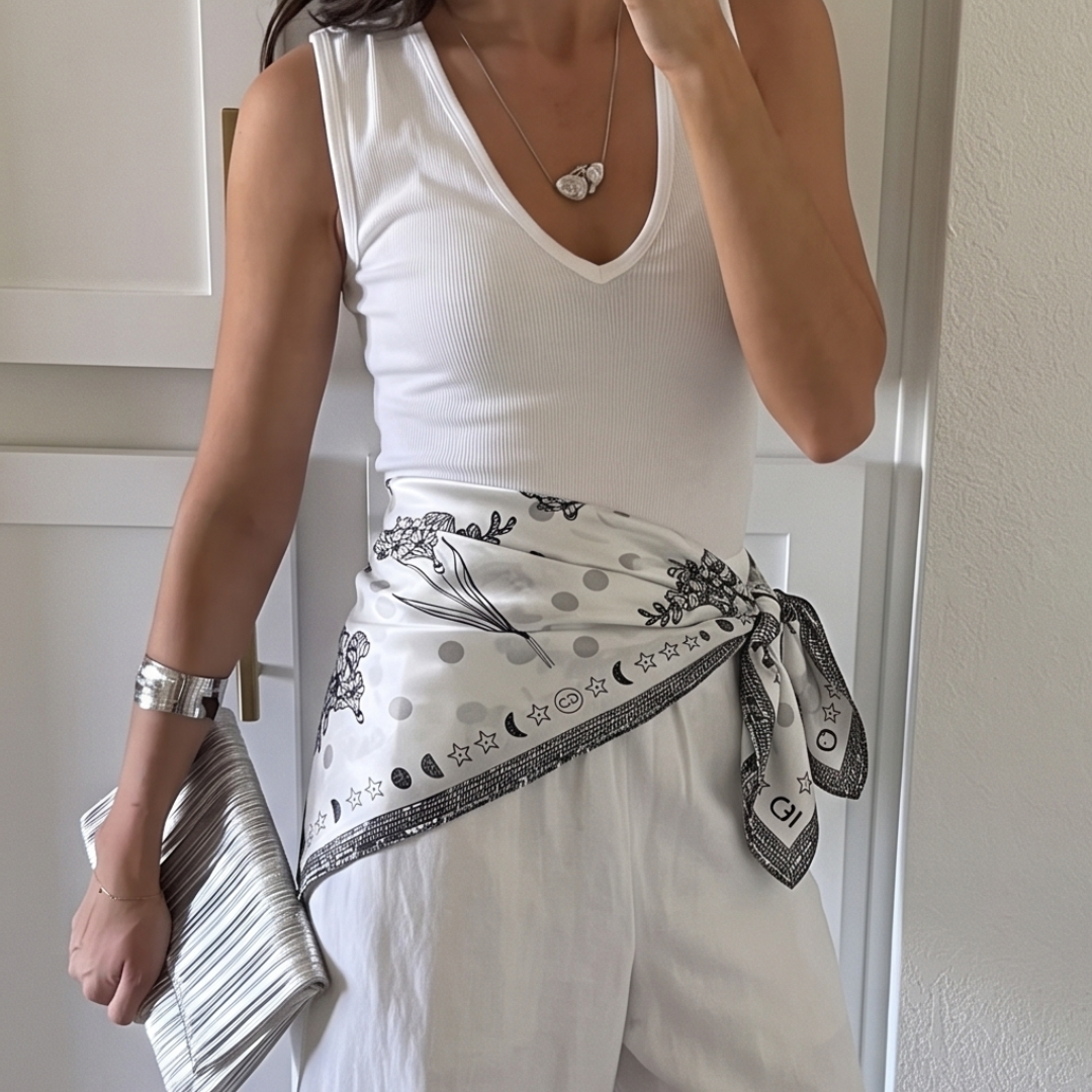 Moonlight Bloom Scarf