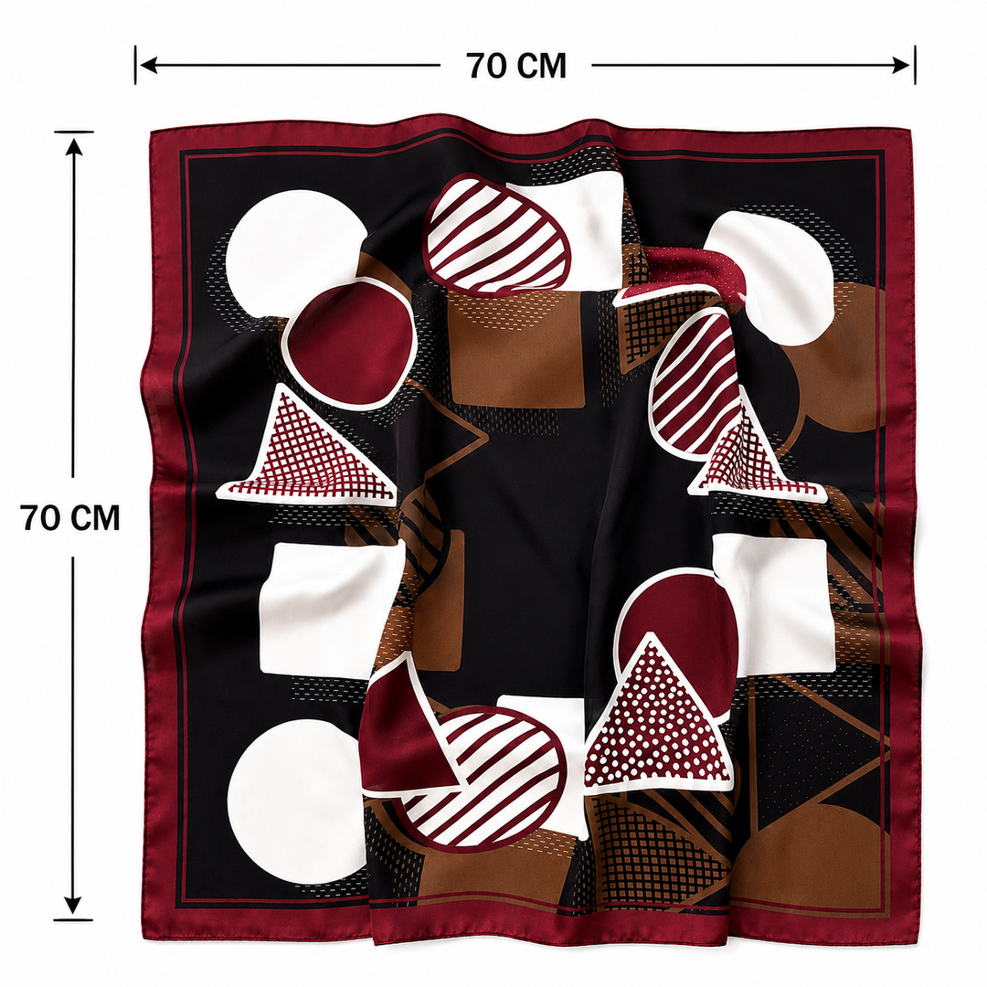 Mocha Geo Scarf