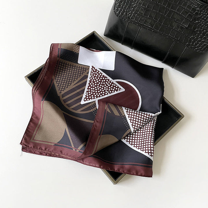 Mocha Geo Scarf Scarf | Salty
