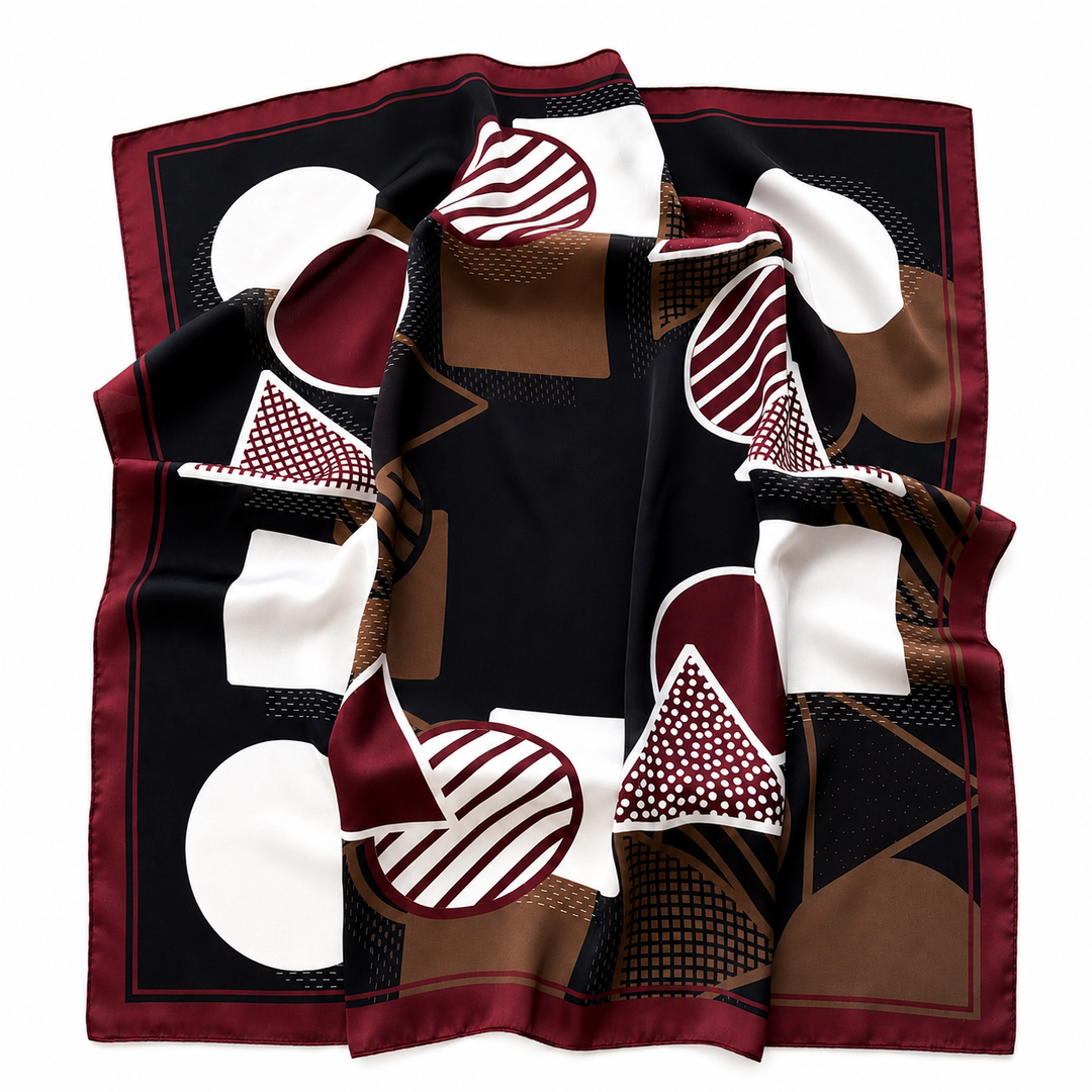 Mocha Geo Scarf