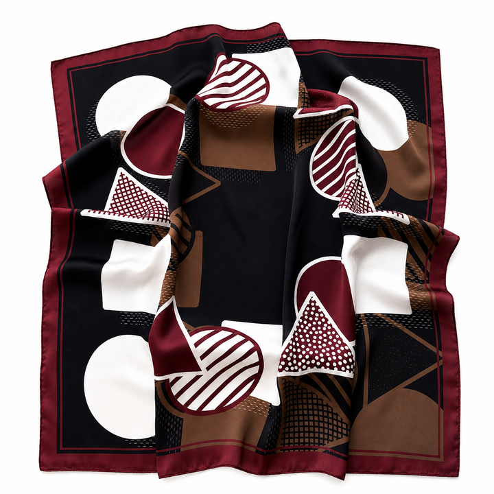 Mocha Geo Scarf