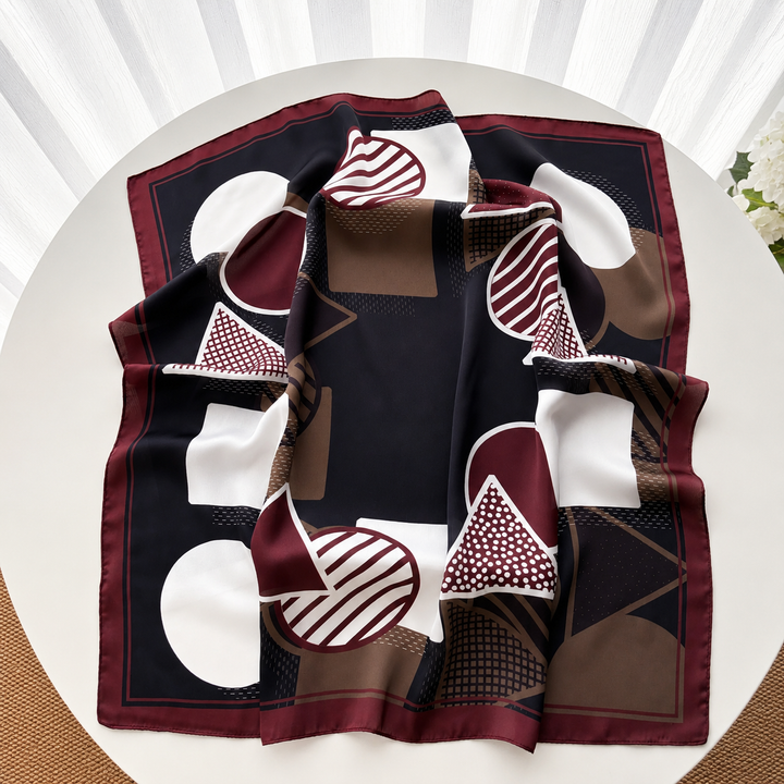 Mocha Geo Scarf