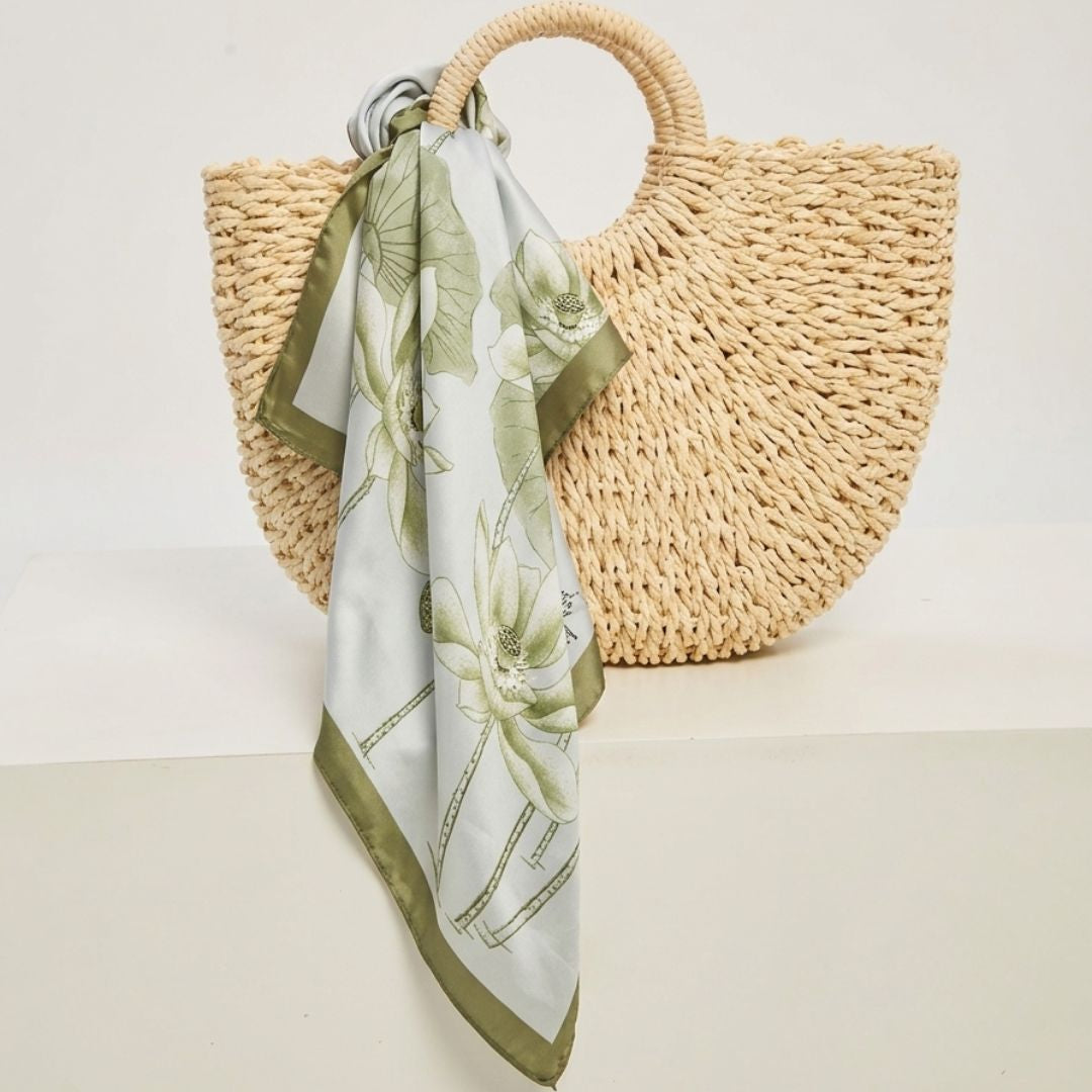 Sage Lotus Luxe Scarf