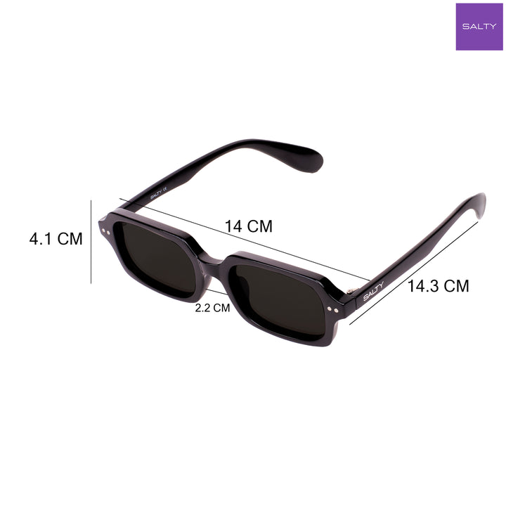 Blackout Retro Sunglasses