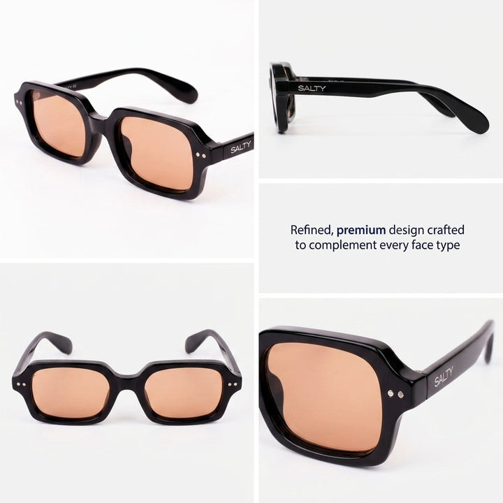 Jade Wink Brown Rectangular Sunglasses