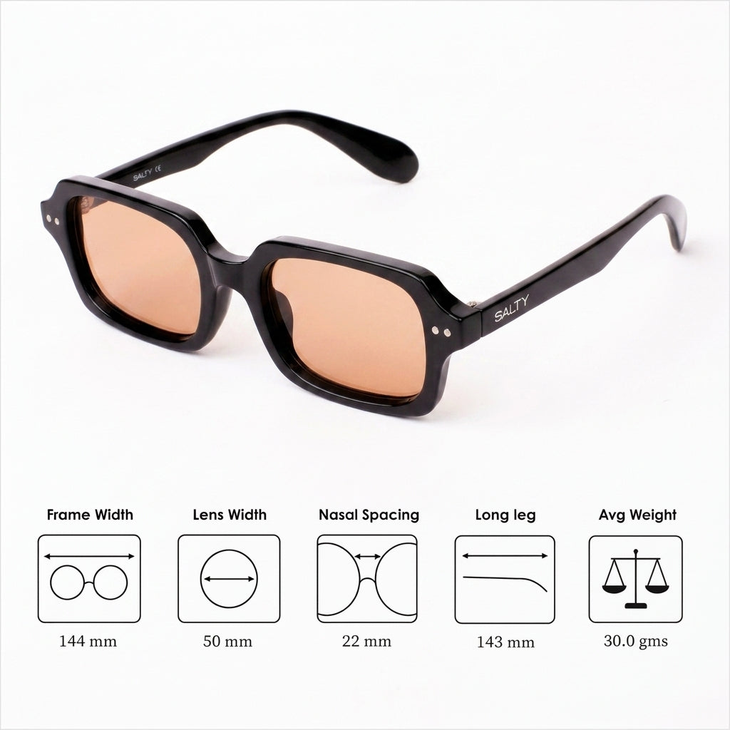 Jade Wink Brown Rectangular Sunglasses