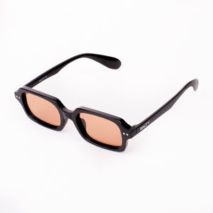 Jade Wink Brown Rectangular Sunglasses